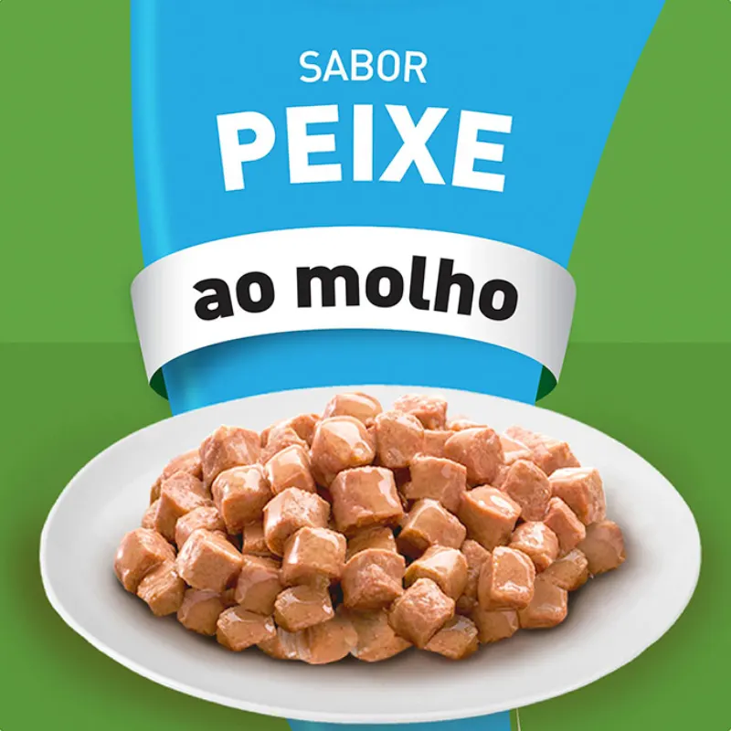 Sache Kitekat para Gatos Adultos Sabor Peixe 70 g