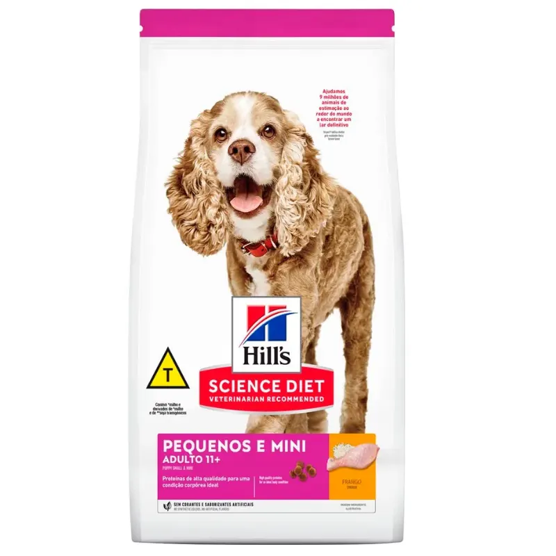 Ração Hill's Science Diet Canino Cães Adulto 11+ Pequenos e Mini 2,4 kg