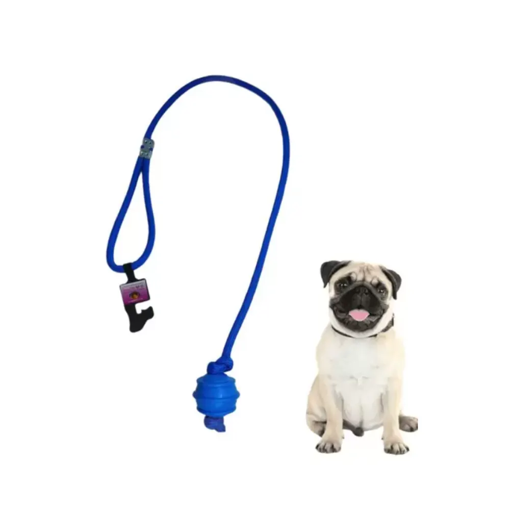 Brinquedo Puxador Bola Mordedor Cachorro C/ Cabo Furacão Pet