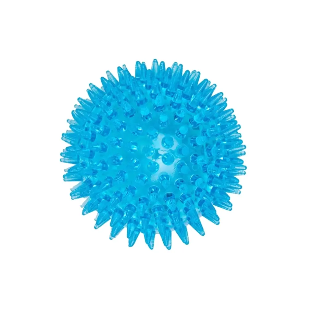 Brinquedo Jambo para Cães Bola Espinho com Som Azul - Grande