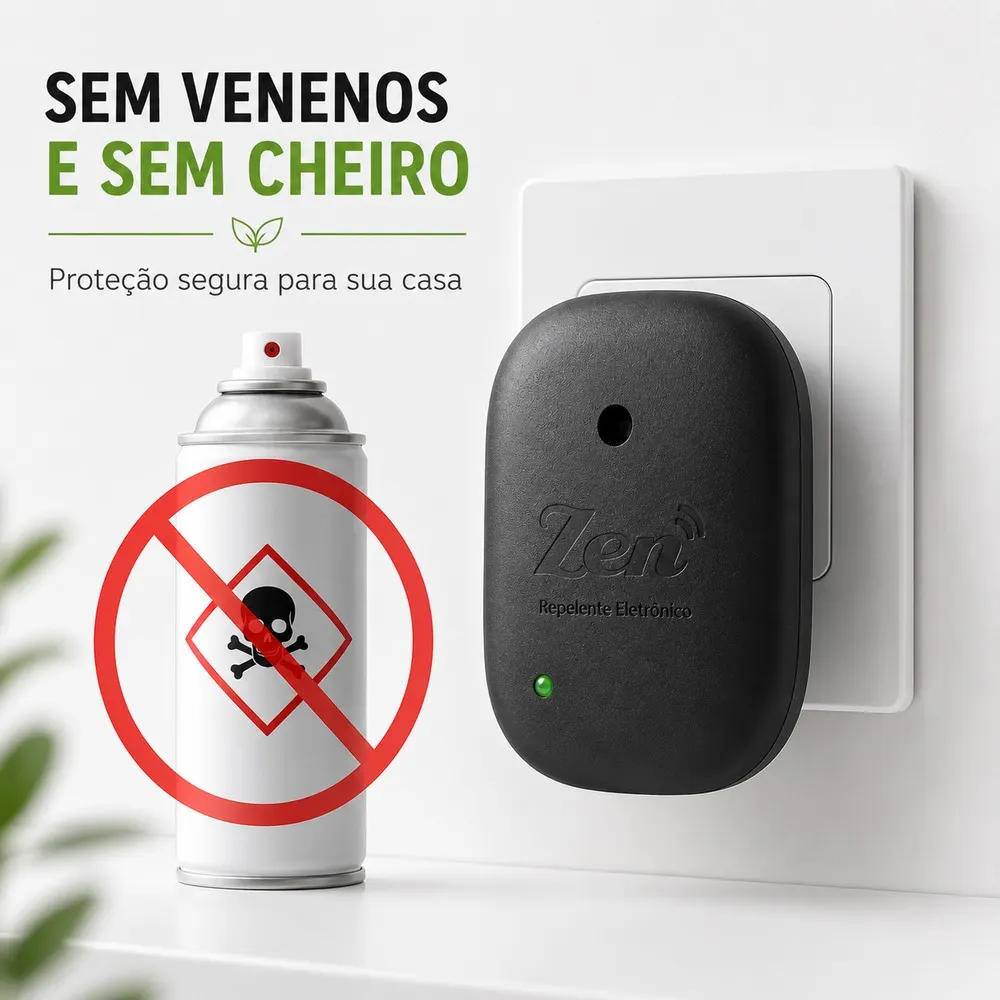 Repelente Eletrônico Amicus Zen Preto