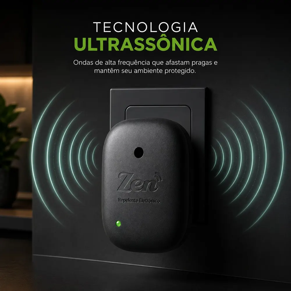 Repelente Eletrônico Amicus Zen Preto