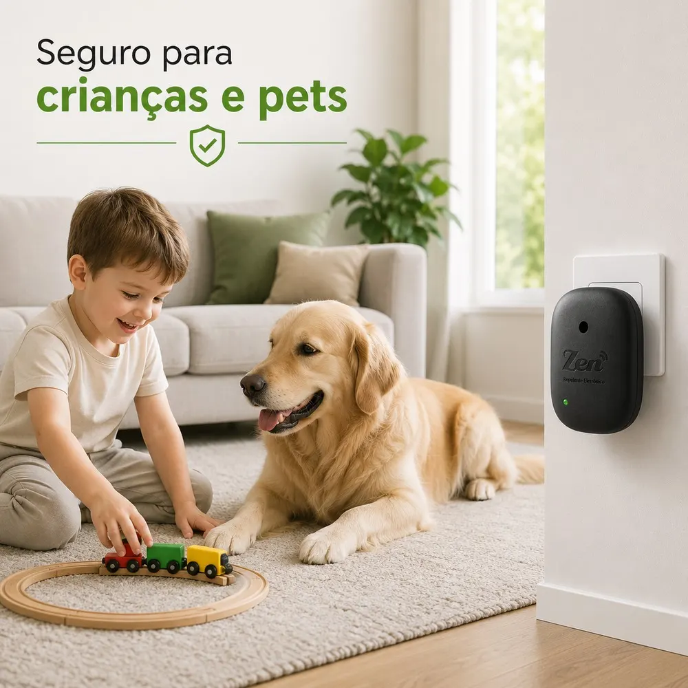 Repelente Eletrônico Amicus Zen Preto