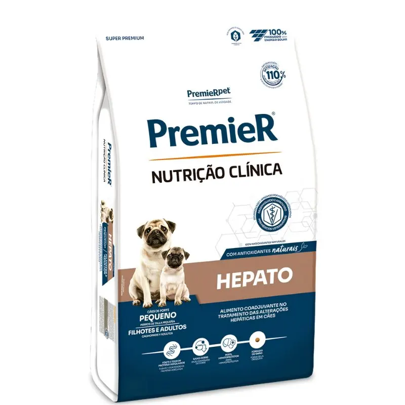Ração Premier Nutrição clínica para Cães Hepato Pequeno Porte 2 Kg