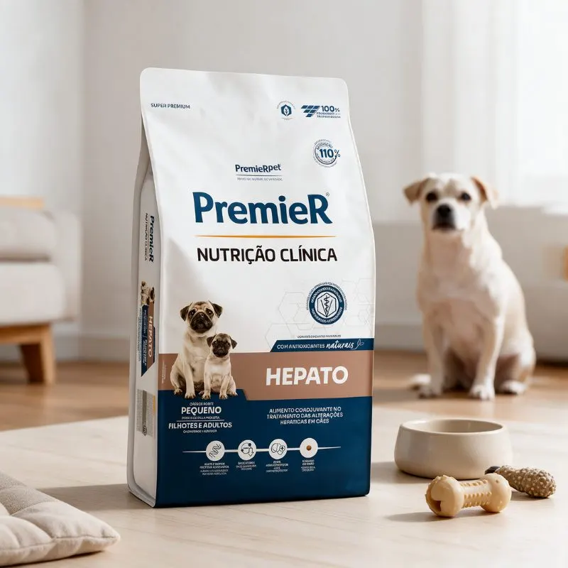 Ração Premier Nutrição clínica para Cães Hepato Pequeno Porte 2 Kg