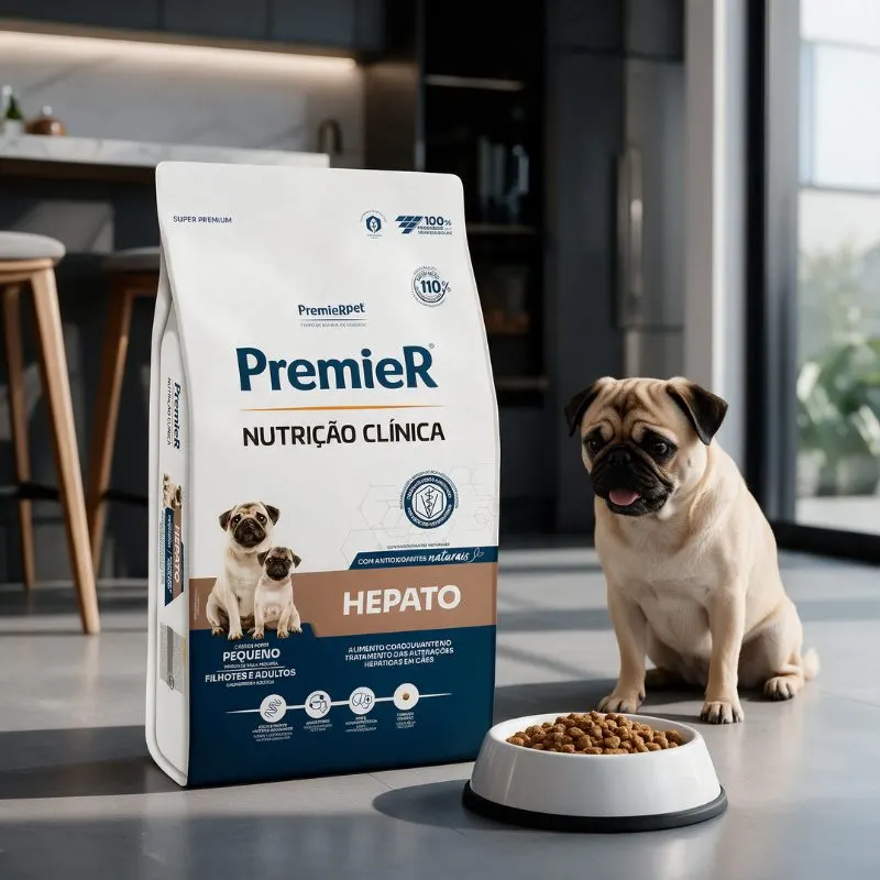 Ração Premier Nutrição clínica para Cães Hepato Pequeno Porte 2 Kg