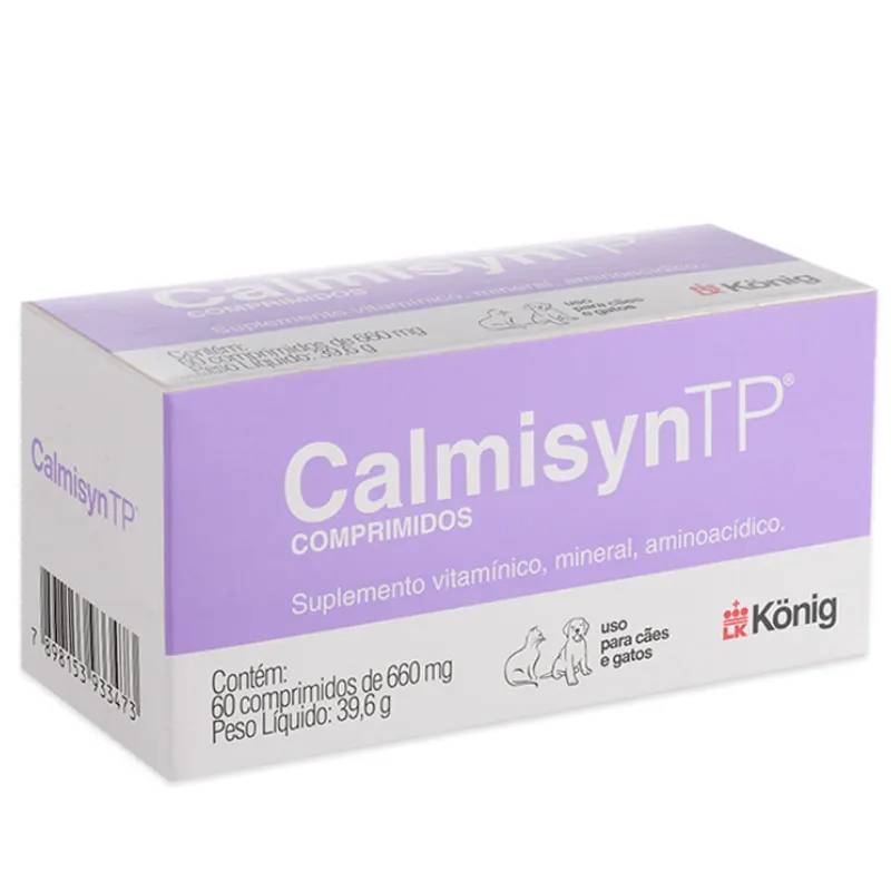 Suplemente Alimentar Calmisyn König 660 mg com 60 Compridos