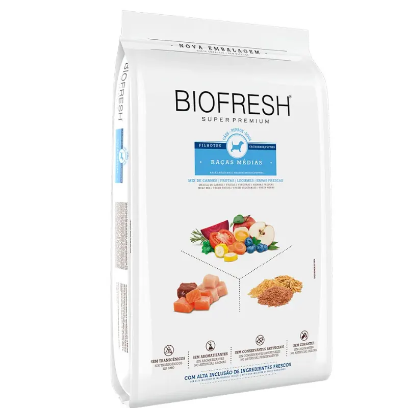 Ração Biofresh Cão Filhote Média Mix de Carnes