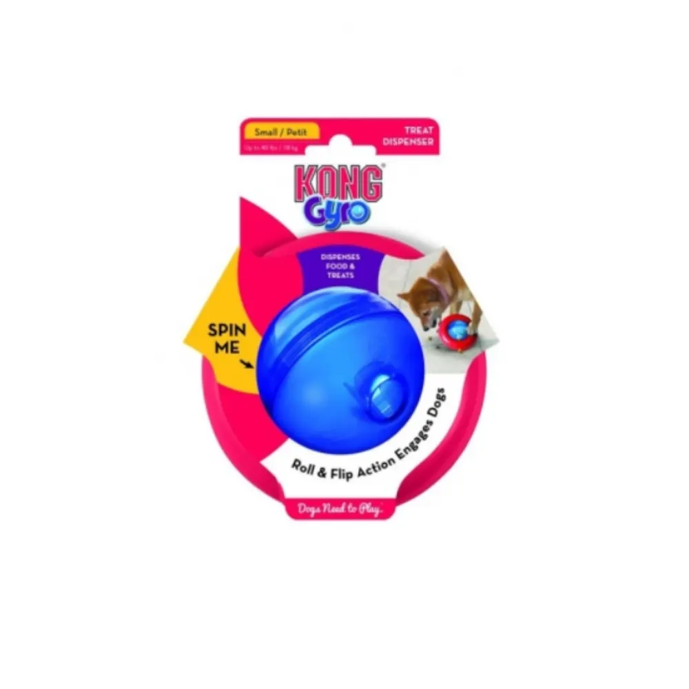 Brinquedo Kong para Cães Gyro Azul e Vermelho- Pequeno
