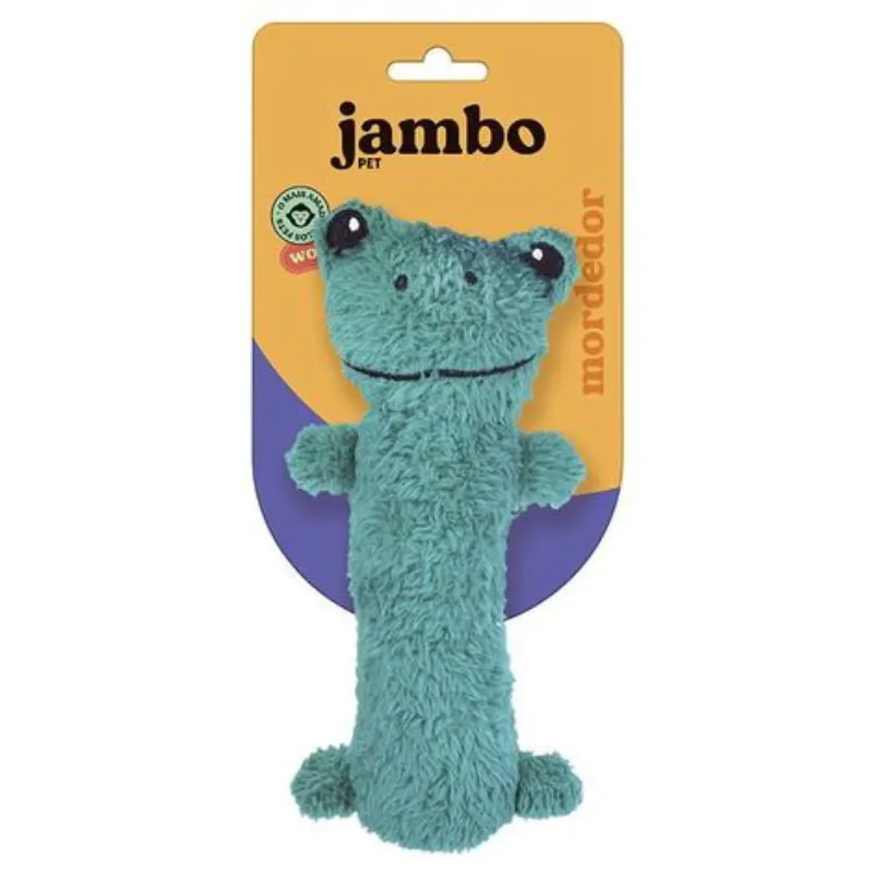 Mordedor Jambo Barriguinha Plush Sapo Verde