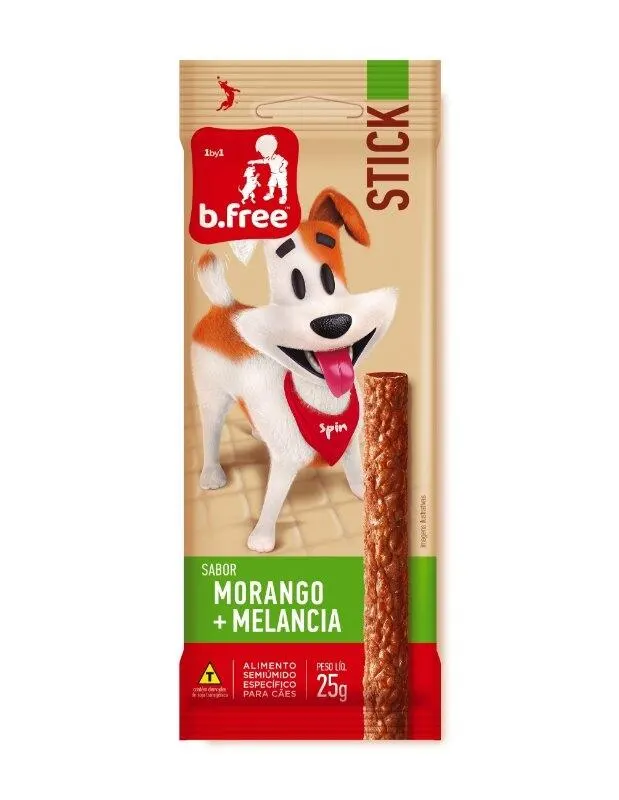 Stick B.FREE SpinPet - 25grs - Morango e Melancia