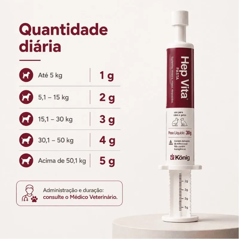 Suplemento Alimentar Hep Vita 30 g König 30 g