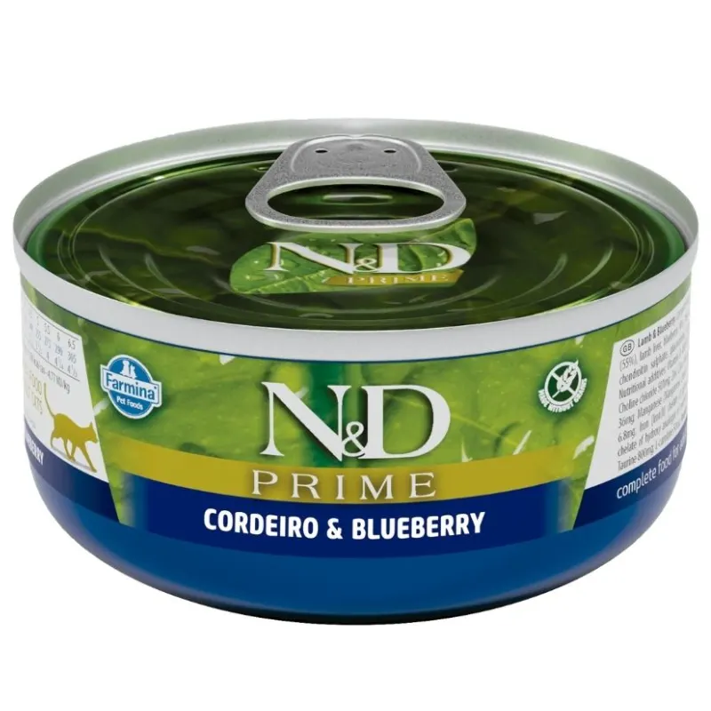 Ração Umida N&D Prime Gatos Adultos Sabor Cordeiro 70 g