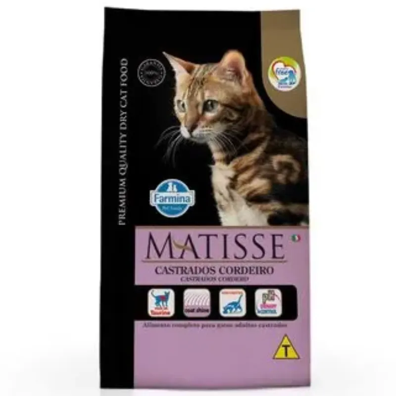 Ração Matisse para Gatos Castrados Cordeiro 7,5 Kg