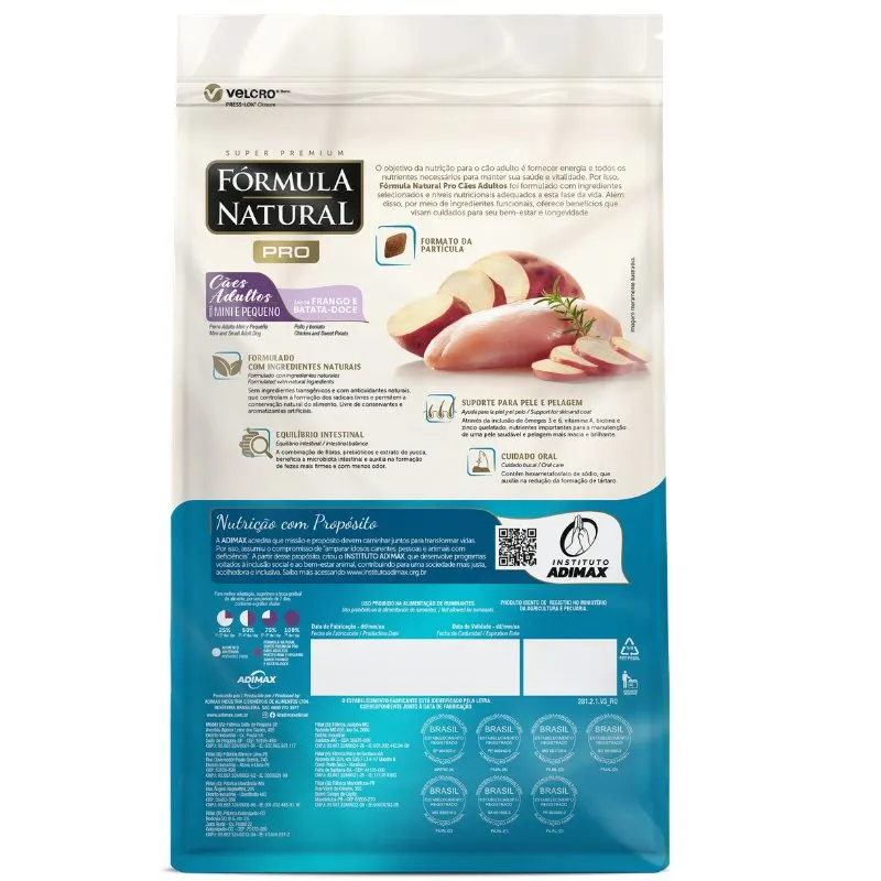 Ração Formula Natural Pró Cães de Pequeno Porte Sabor Frango