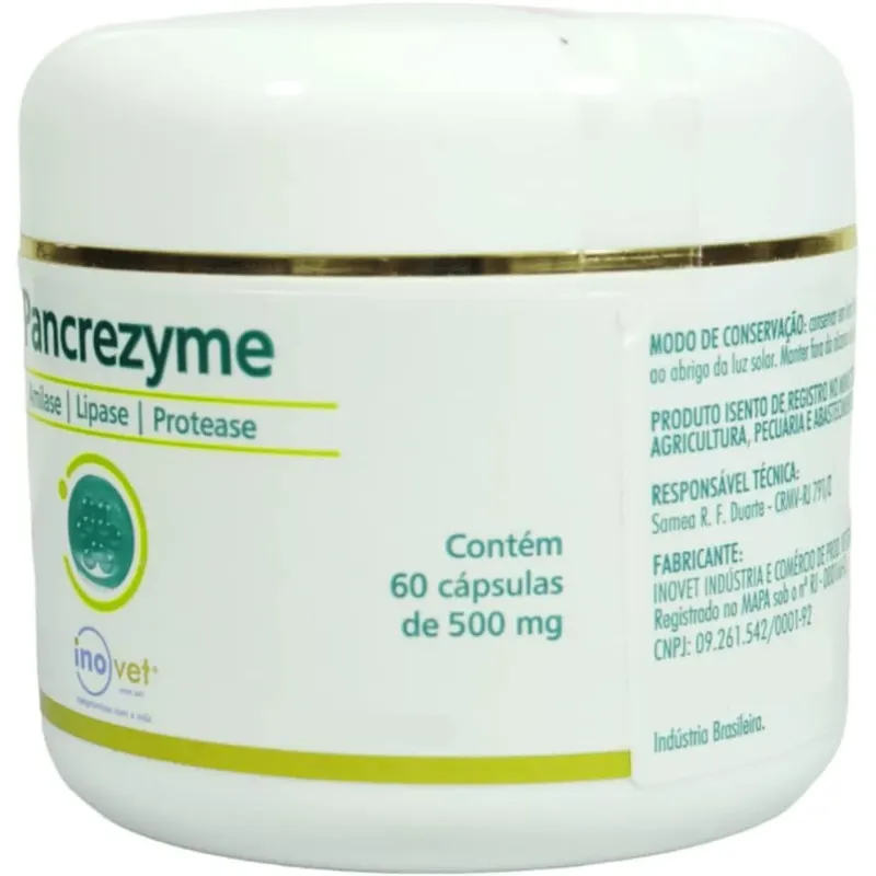 Pancrezyme 500 mg 60 Capsulas Inovet