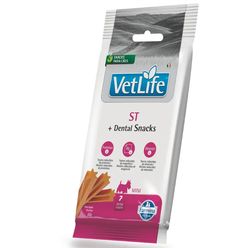 Petisco Dental Farmina Vet Life ST para Cães de Raças Mini e Pequenas 60g