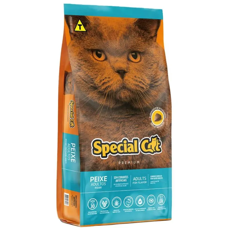 Ração Special Cat Premium Peixe para Gatos Adultos