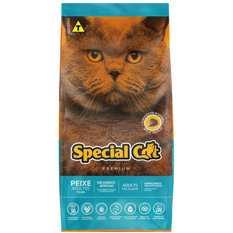 Ração Special Cat Premium Peixe para Gatos Adultos