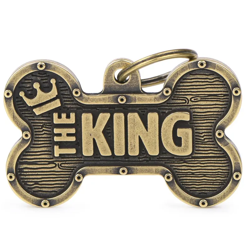 Medalha de Identificação My Family Osso Extra Grande Bronx King