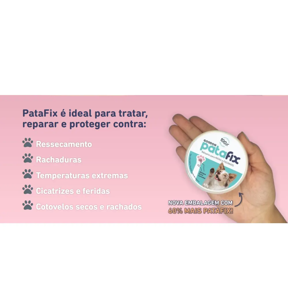 Patafix - Hidratante Natural Pet Anti-Ressecamento Das Patas