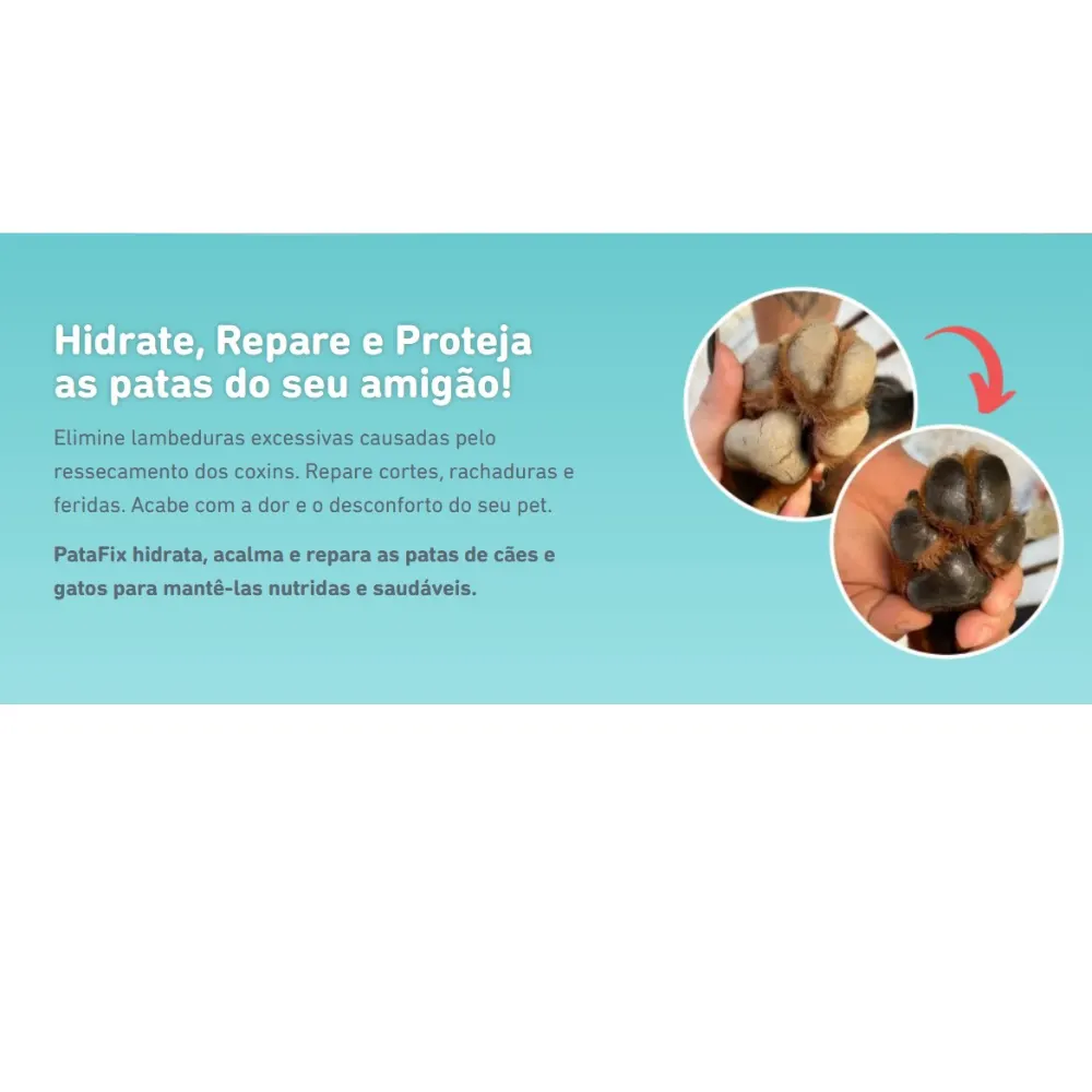 Patafix - Hidratante Natural Pet Anti-Ressecamento Das Patas