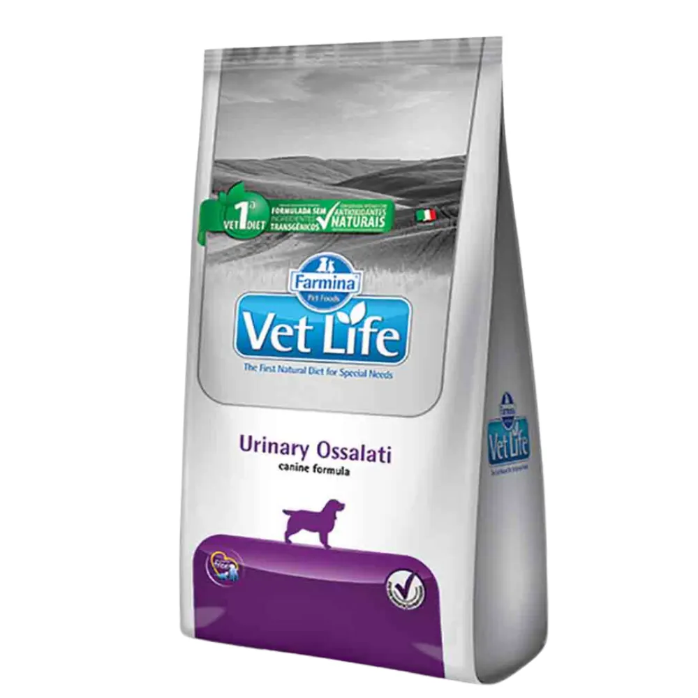 Ração Vet Life Natural Canine Urinary Ossalati 2kg