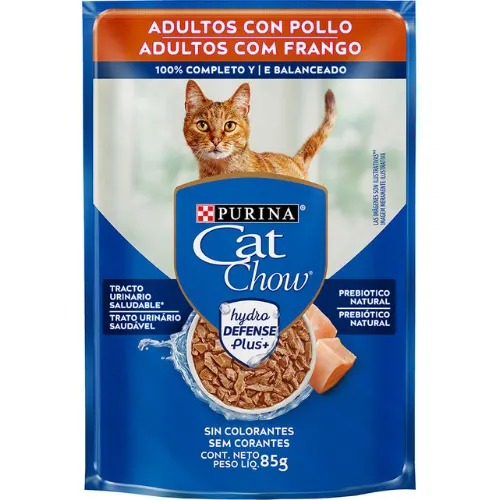 Cat Chow Sachê para Gatos Adultos Sabor Frango 85 g