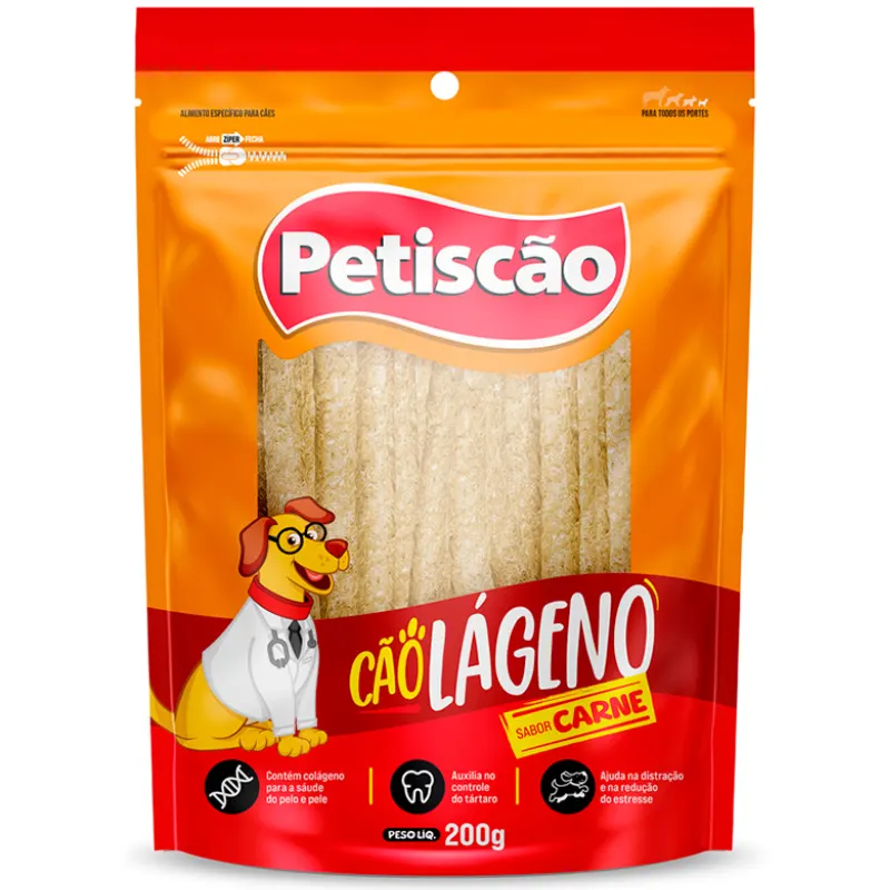 Petiscão Caolageno Carne 200 g