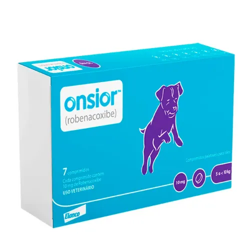Onsior (Robenacoxib) 10 mg Com 7 compridos para Cães de 5 a 10 Kg
