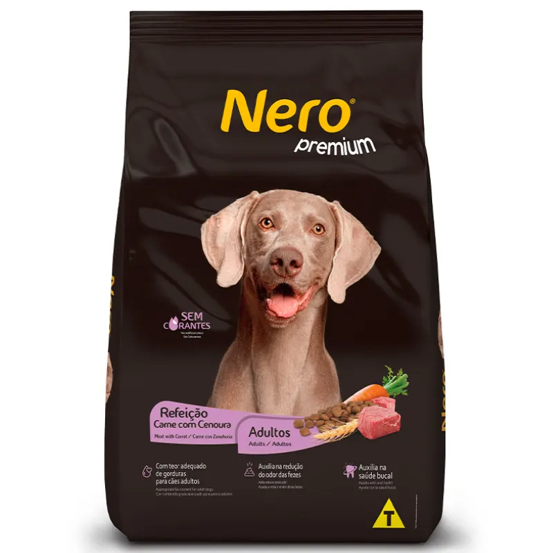 Ração Nero Adulto Refeição Carne com Cenoura 15kg