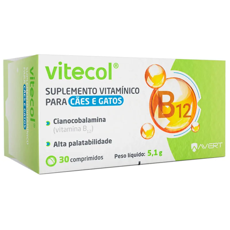 Suplemento Vitamínico VItecol 30 Comprimidos
