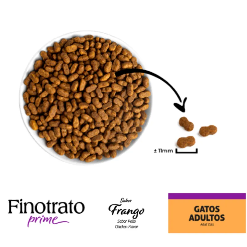 Ração Finotrato Prime para Gatos Adultos Frango