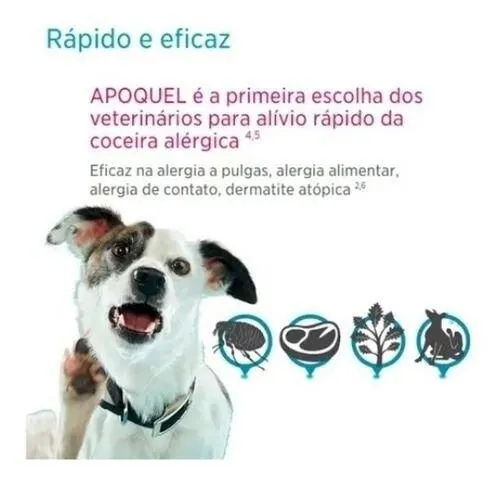 Apoquel Zoetis 16mg Anti Coceira Cães Com 20 Comprimidos