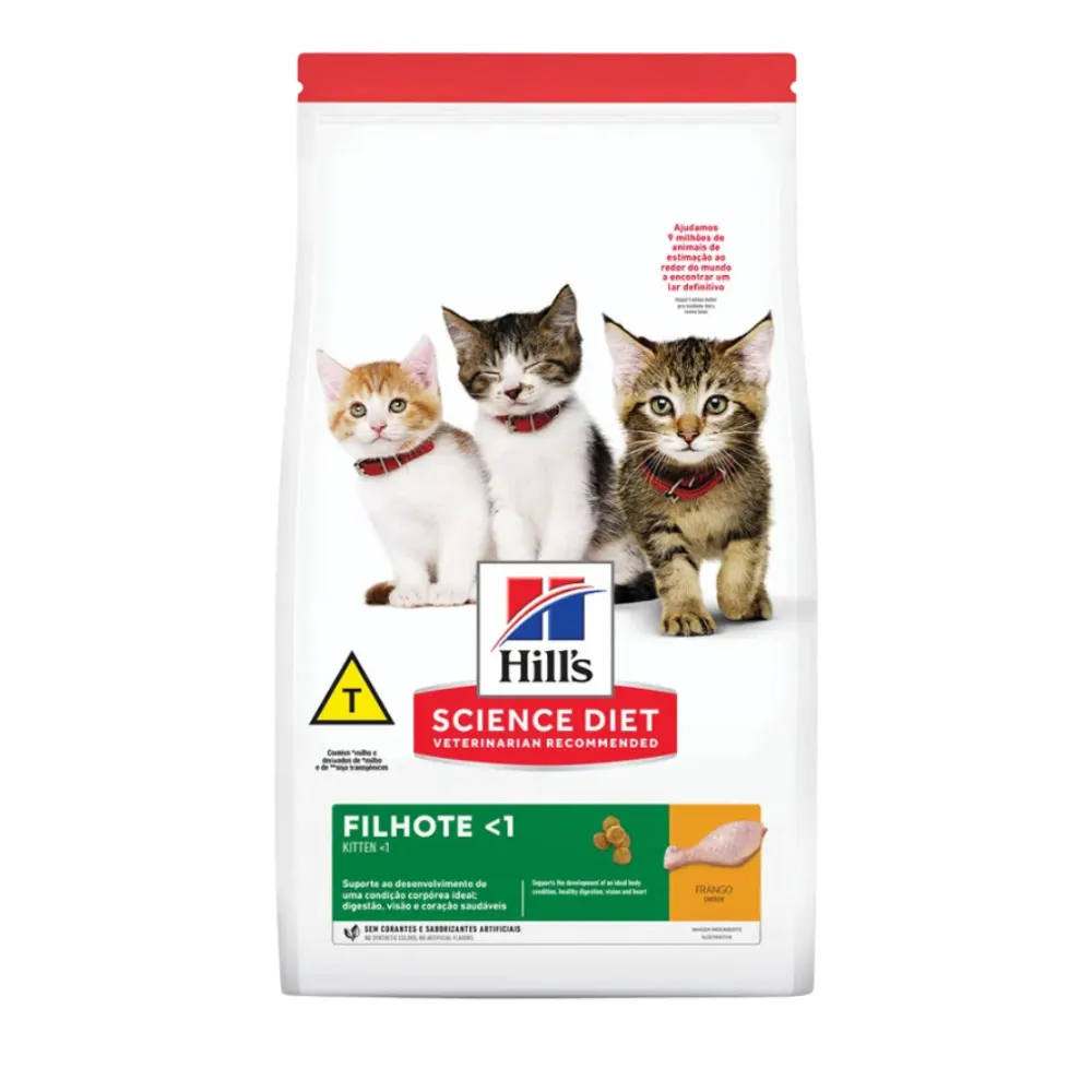 Ração Hill's Science Diet Gatos Filhotes Frango 1 kg