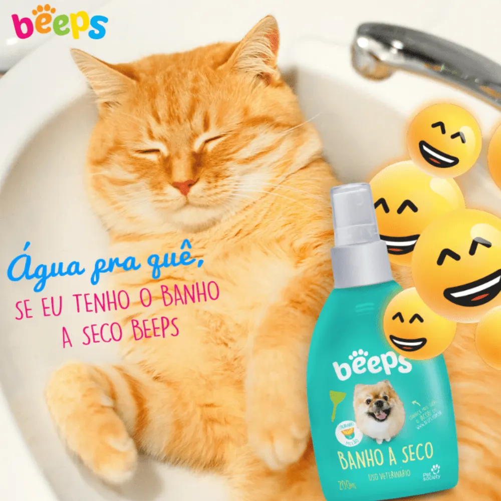 Banho a Seco Beeps para Cães e Gatos 200ml