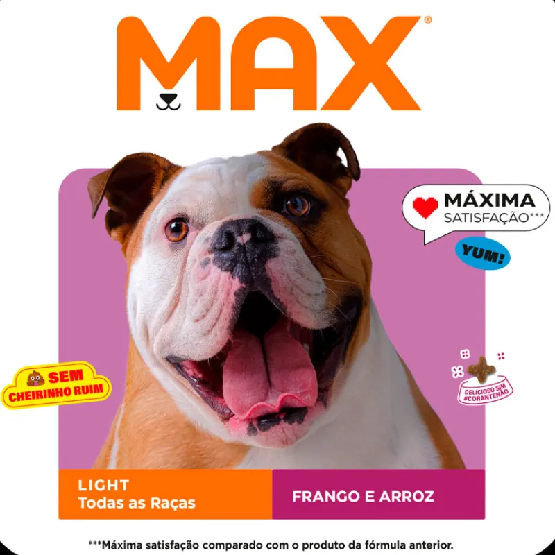 Ração Max Light para Cães Adultos Sabor Frango e Arroz 15kg