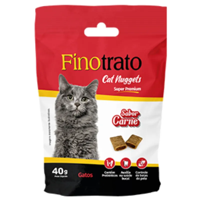 Finotrato Cat Nuggets Gatos Adultos Carne  40 g