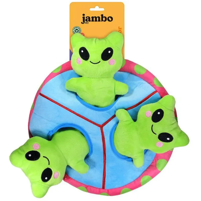 Mordedor Jambo Pelúcia Galáxia Nave com 3 Aliens