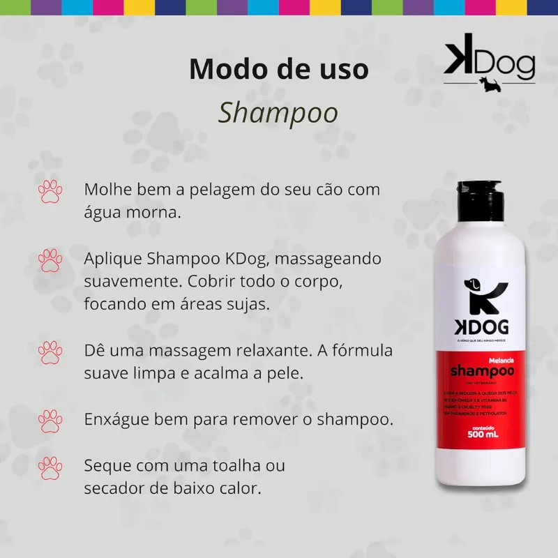 Kdog Shampoo Melancia 500 ml
