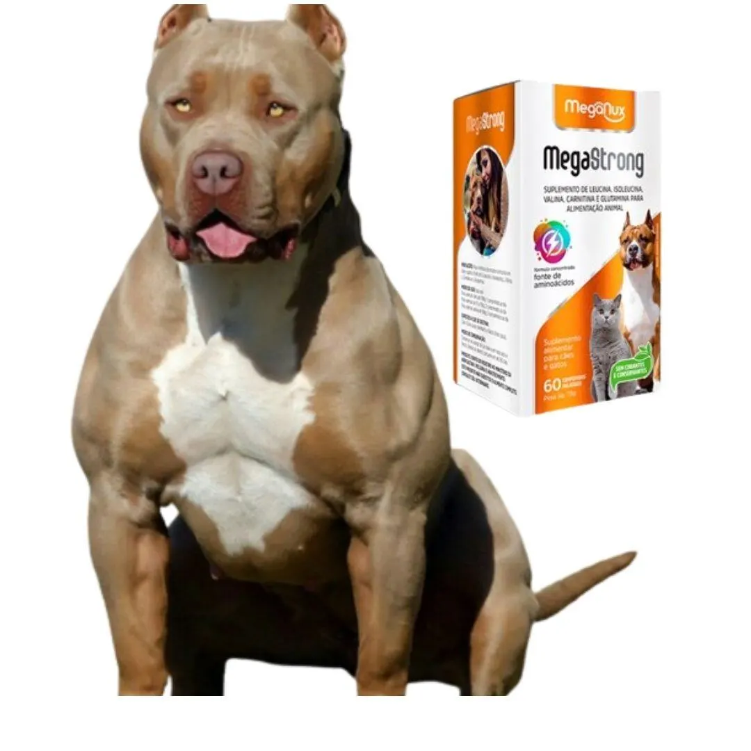 Suplemento MEGA-STRONG BCAA 30/60comp - Cães e Gatos