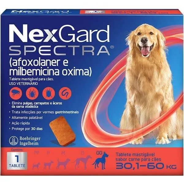NexGard Spectra para Cães de 30,1 a 60 Kg