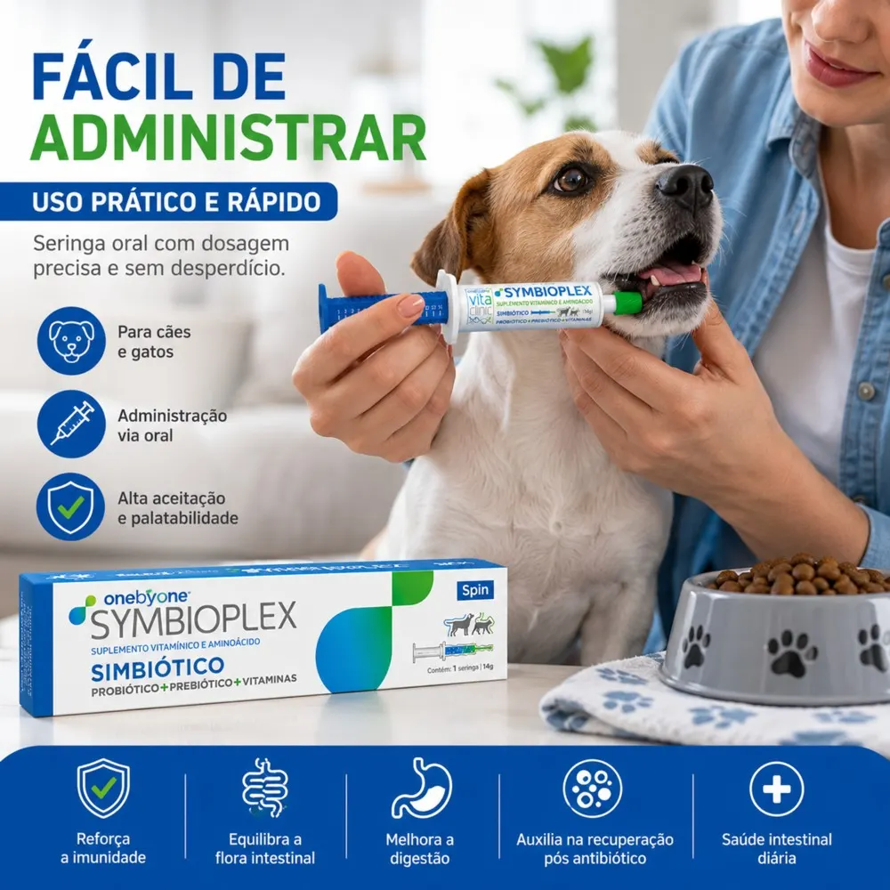 Simbiótico SYMBIOPLEX Spin Pet - 14g