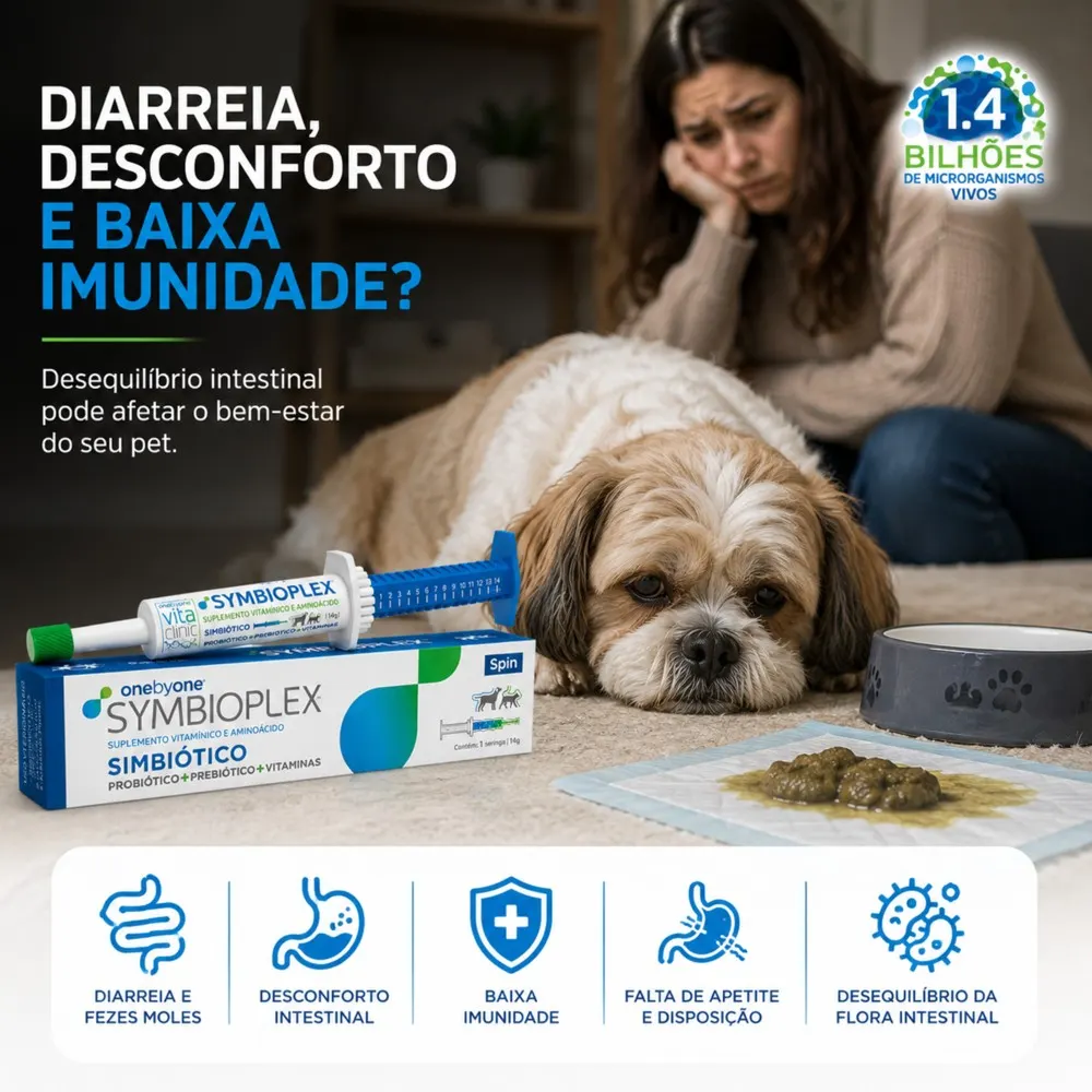 Simbiótico SYMBIOPLEX Spin Pet - 14g
