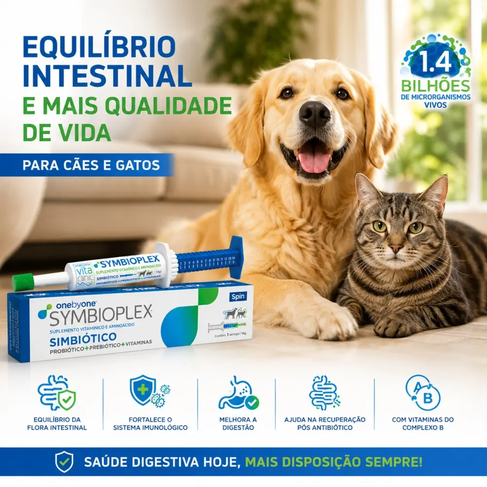Simbiótico SYMBIOPLEX Spin Pet - 14g
