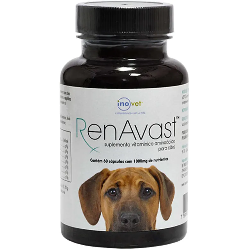 Renavast Dog Inovet 1000 mg com 60 Capsulas