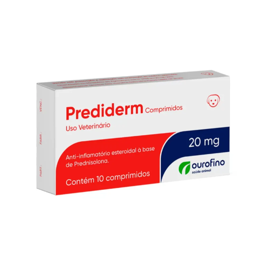 Prediderm Ourofino 20mg - Cartela 10 Comprimidos