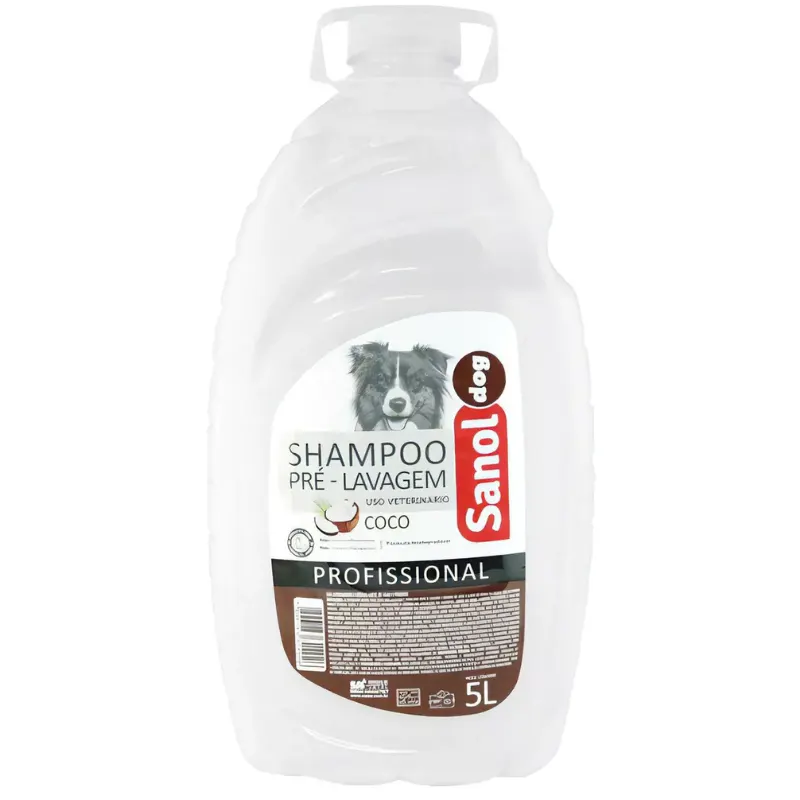 Sanol Dog Profissional Shampoo Coco Pré Lavagem 5 L