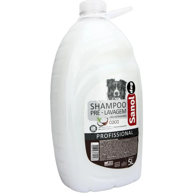 Sanol Dog Profissional Shampoo Coco Pré Lavagem 5 L