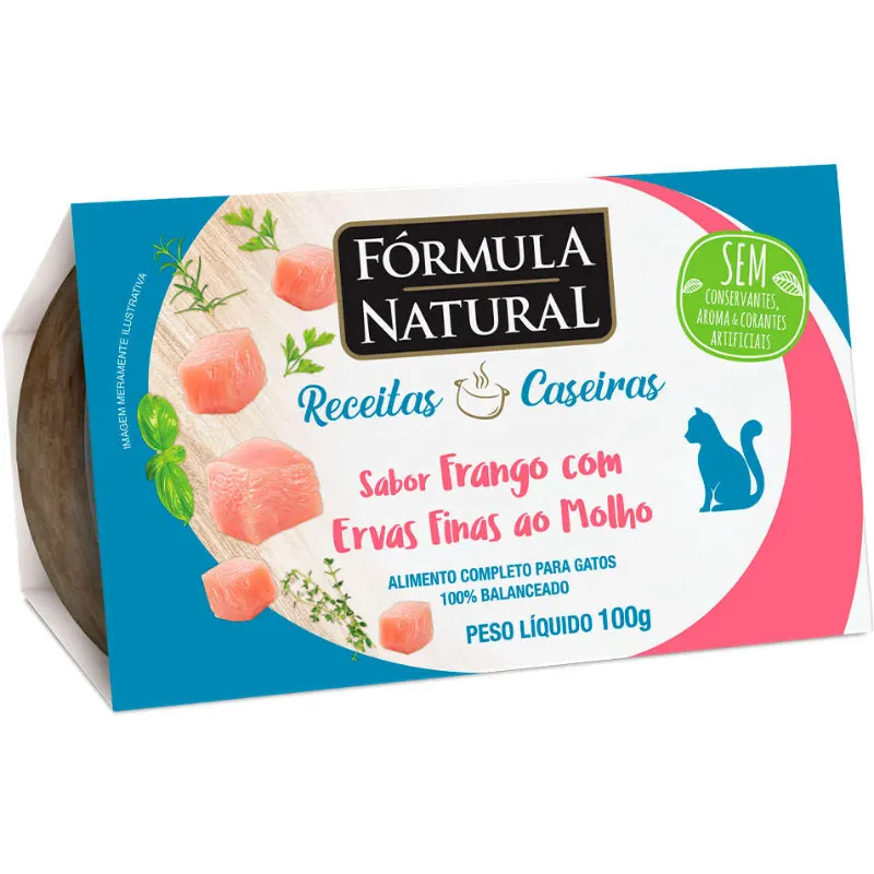 Fórmula Natural Receitas Caseiras Gato Ad Frango 100g